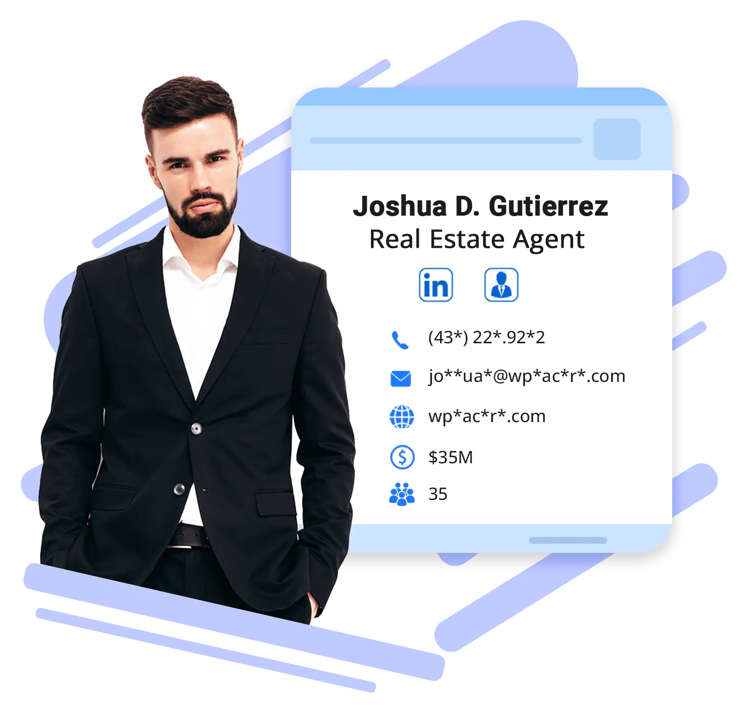 Real estate agents email and mailing list